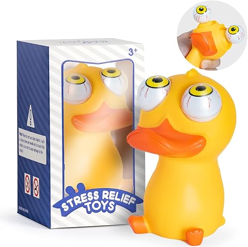 Pato que revienta los ojos, juguete para apretar el alivio del estrés para niños, juguetes creativos para niños mayores de 3 años, regalo para