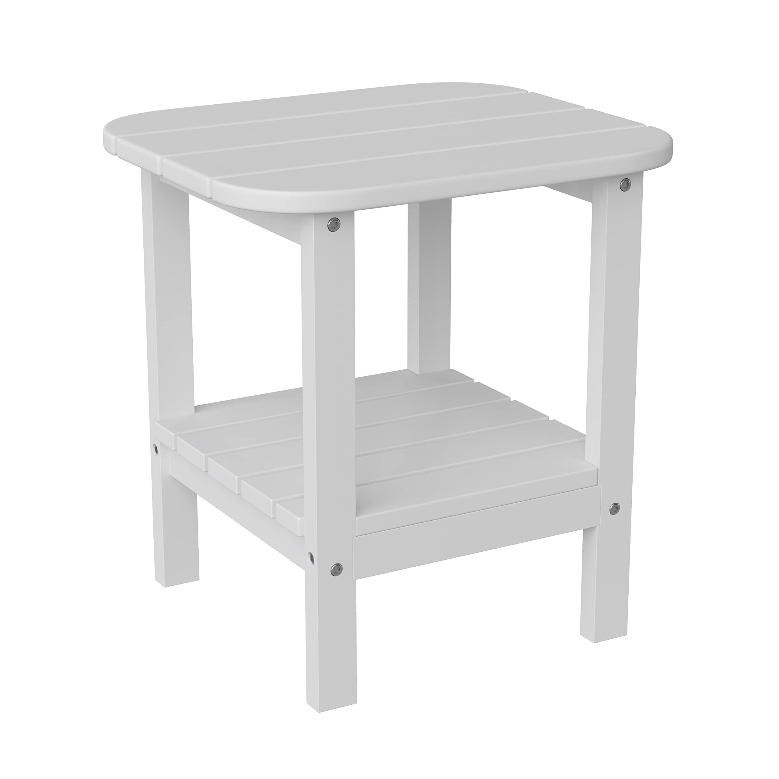 Table d'appoint Adirondack polyéthylène extérieur intérieur blanche