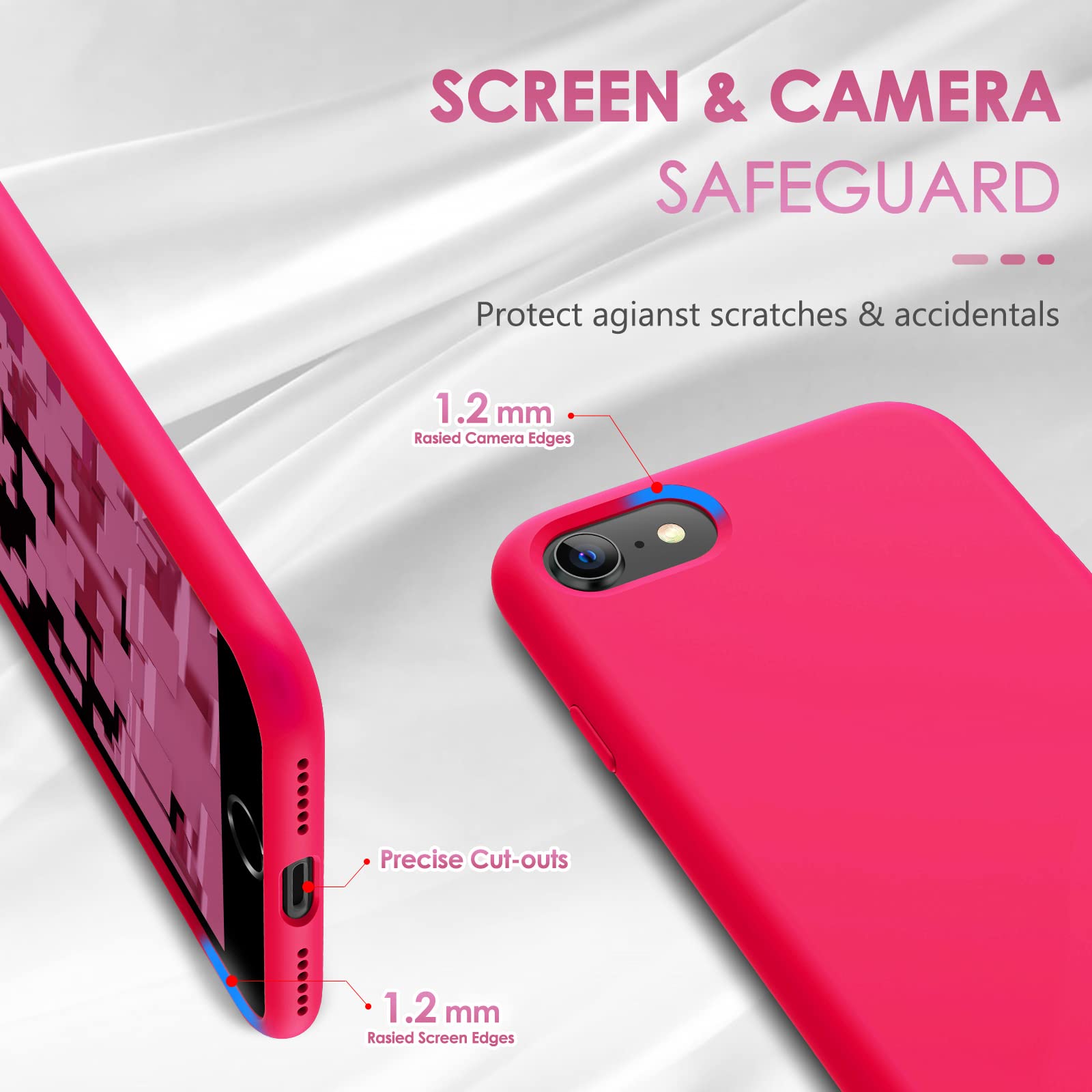 CALOOP Designed for iPhone SE Case 2020/2022, iPhone 8/7 Case - Image 3