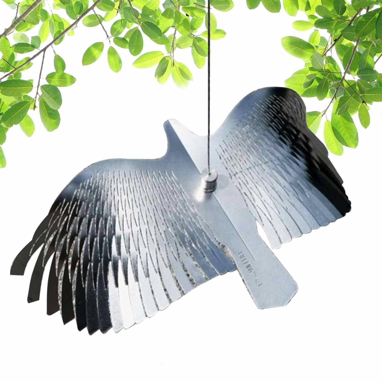 Garden Art Bird Flapping, Outdoor Flying Bird Statues, Flapping Bird Garden Art 3D Flying Bird Yard Decor for Lawn and Balcony