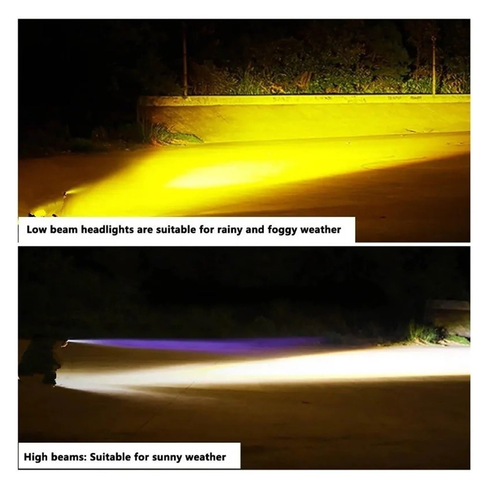 Foco LED Para Motocicleta Faros Antiniebla Haz Alto/bajo Doble Color Coches Camiones Para SUV Para UTV 12V 24V Para Minilente Conducción Faros De Motocicleta