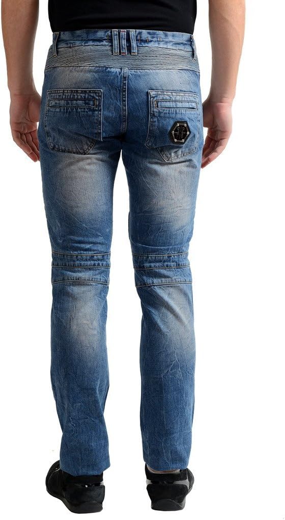 Mens Jeans Philipp Plein CalÃ§a Jeans Philipp Plein Illegal Fight