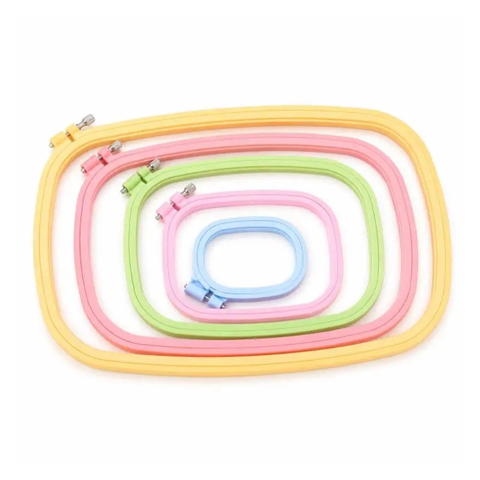 Telaio da ricamo quadrato Telaio for cerchi da ricamo in plastica