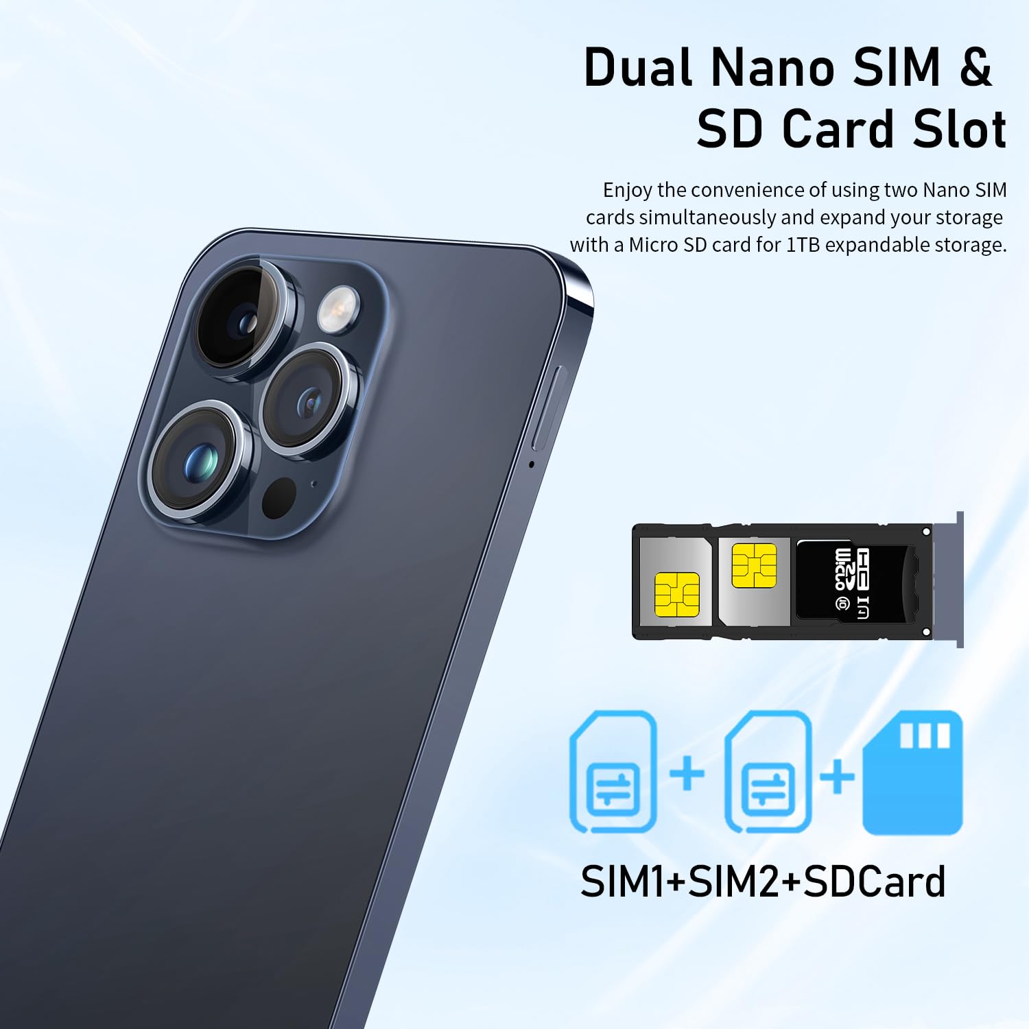 Amazon.com: xixaomiro i15Pro Max Android 13 Smartphone 5G 