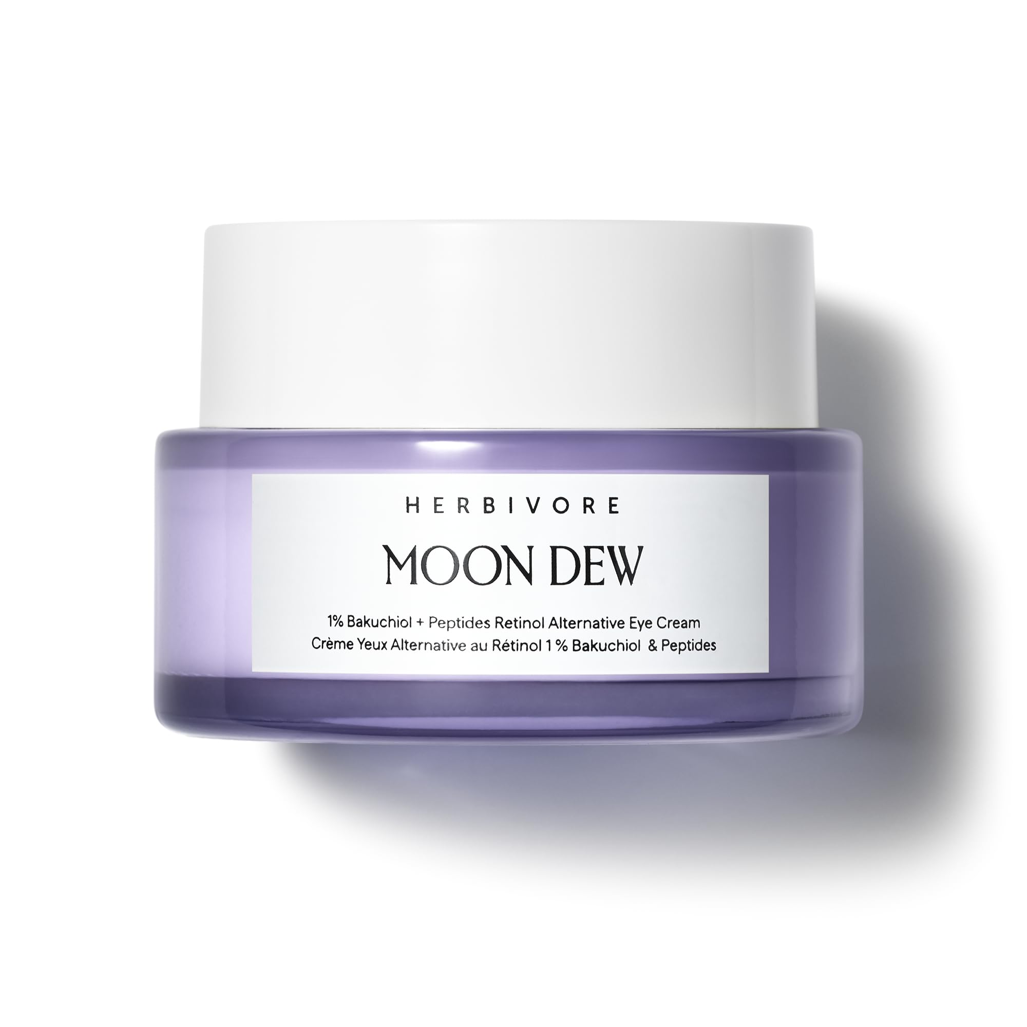 Moon Dew 1% Bakuchiol + Peptides Retinol Alternative Anti Aging Eye Cream Reduces Fine Lines, Wrinkles & Puffiness, Plant-based, Vegan, Cruelty-free, 15mL / 0.5 oz