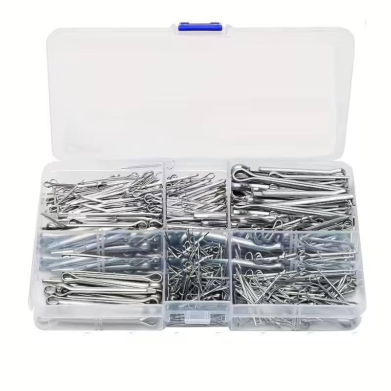 175pcs Cotter Pin kit Elastic Taper Spring Keyway Flat Key, Ensuring Secure and Reliable Mechanical Connections.