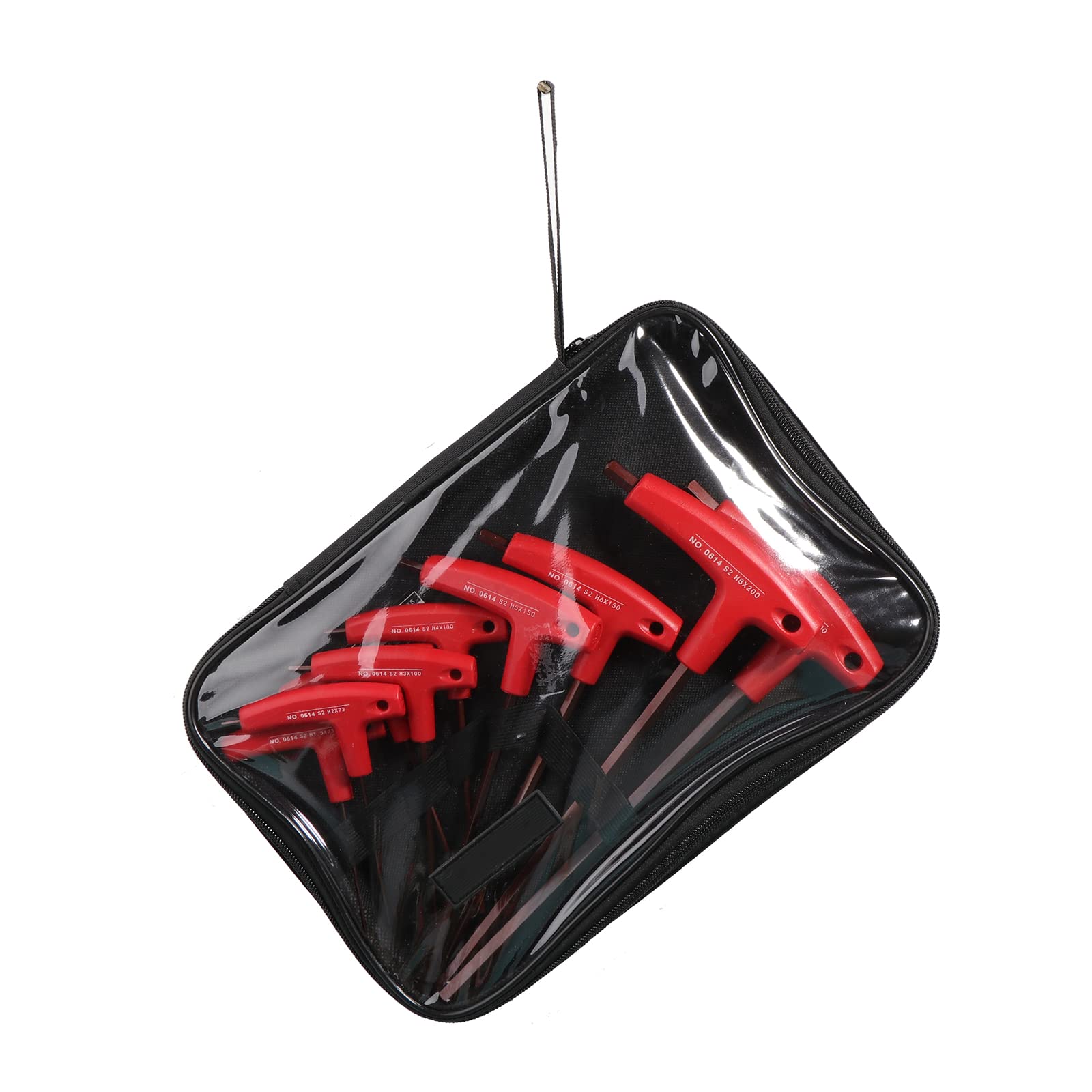 9 Pieces/Set for Set H1.5-H10 T-Handle Allen Wrench with Ergonomic Handle for Factory Auto Maintenan
