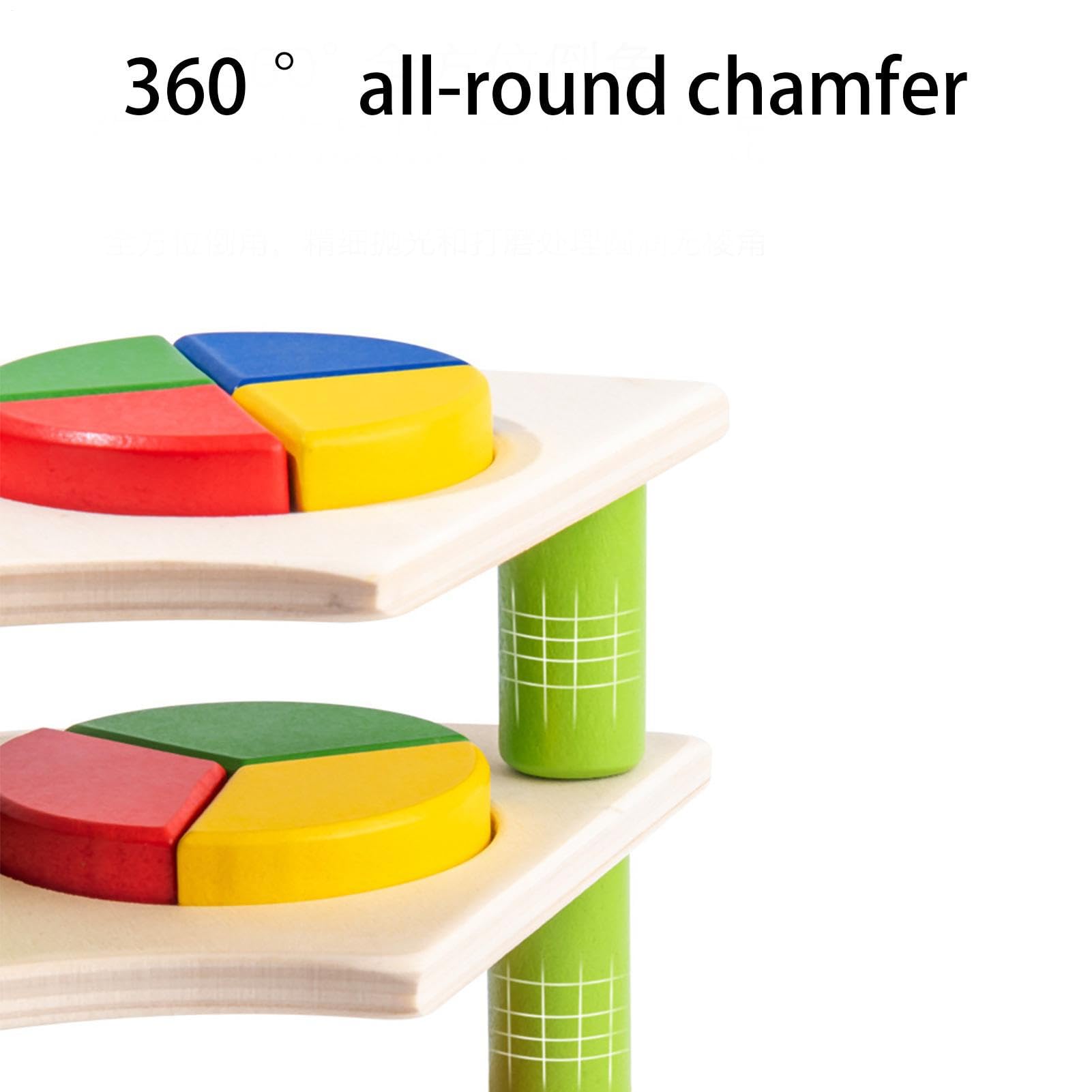 Puzzle 5 en 1 Reconocimiento de formas – Juego educativo de madera | geométrica para niños de 3 a 6 años | Juego interactivo de colores y motricidad con función | Regalo pedagógico educativo