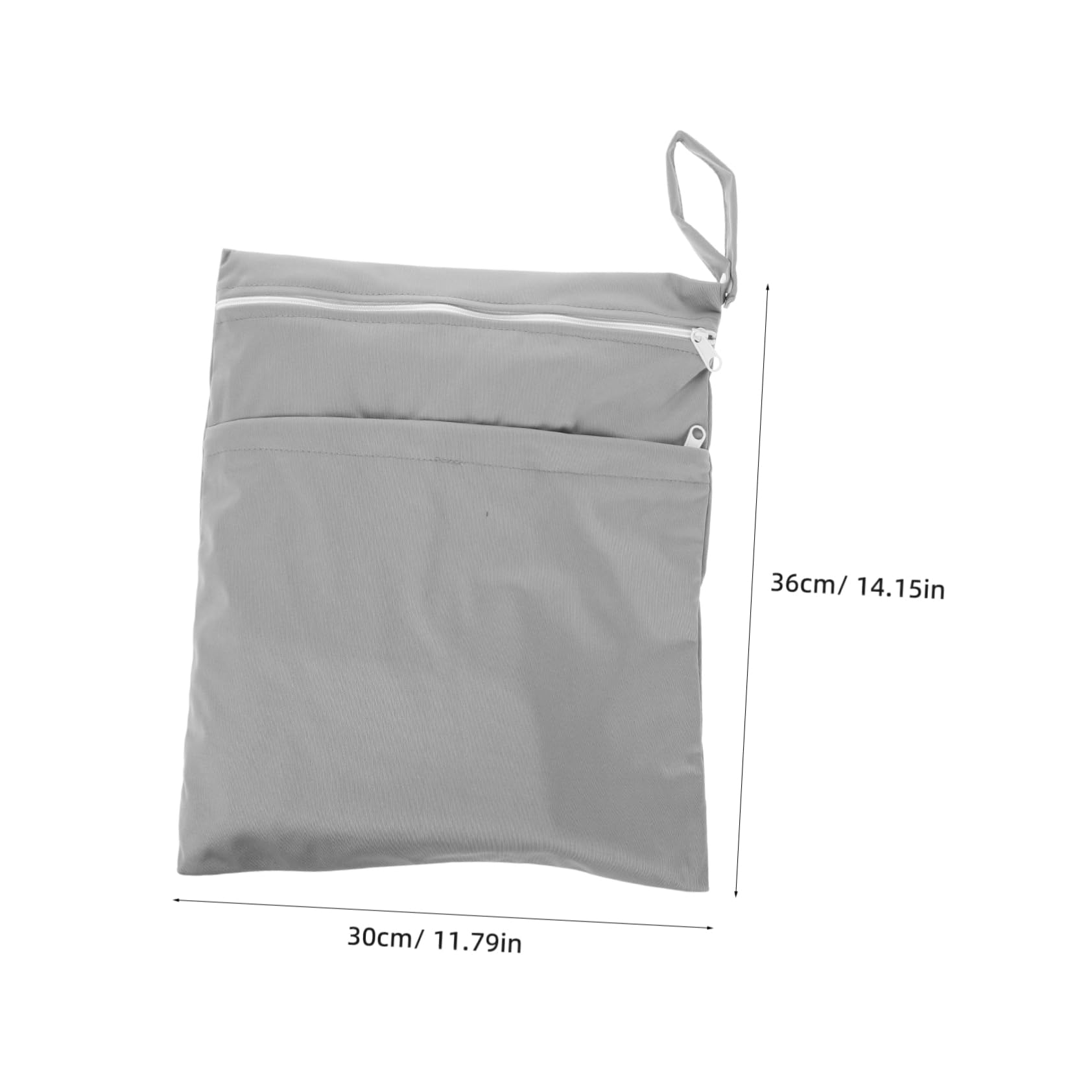 VANZACK 2pcs Storage Bag Water Resistant Reusable Diaper Bag Travel Laundry Organizer Zippered Pockets for Items Machine Washable Pad Holder