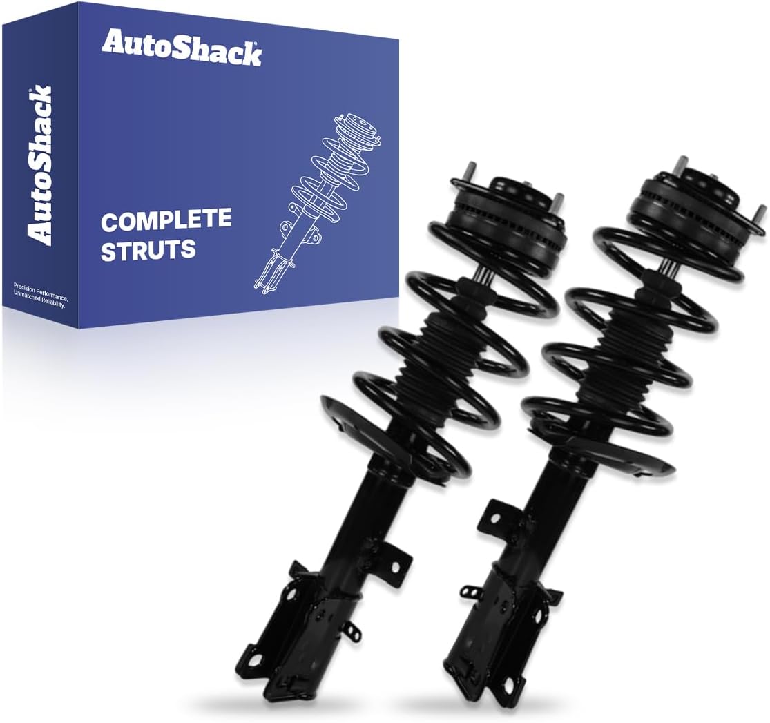 AutoShack Front Complete Strut & Coil Spring Assemblies - Driver and Passenger Side for Dodge & Chrysler, Avenger 2008-2014 200 2011-2014 Sebring 2007-2010, FWD AWD L4 2.4L V6 2.7L 3.5L 3.6L