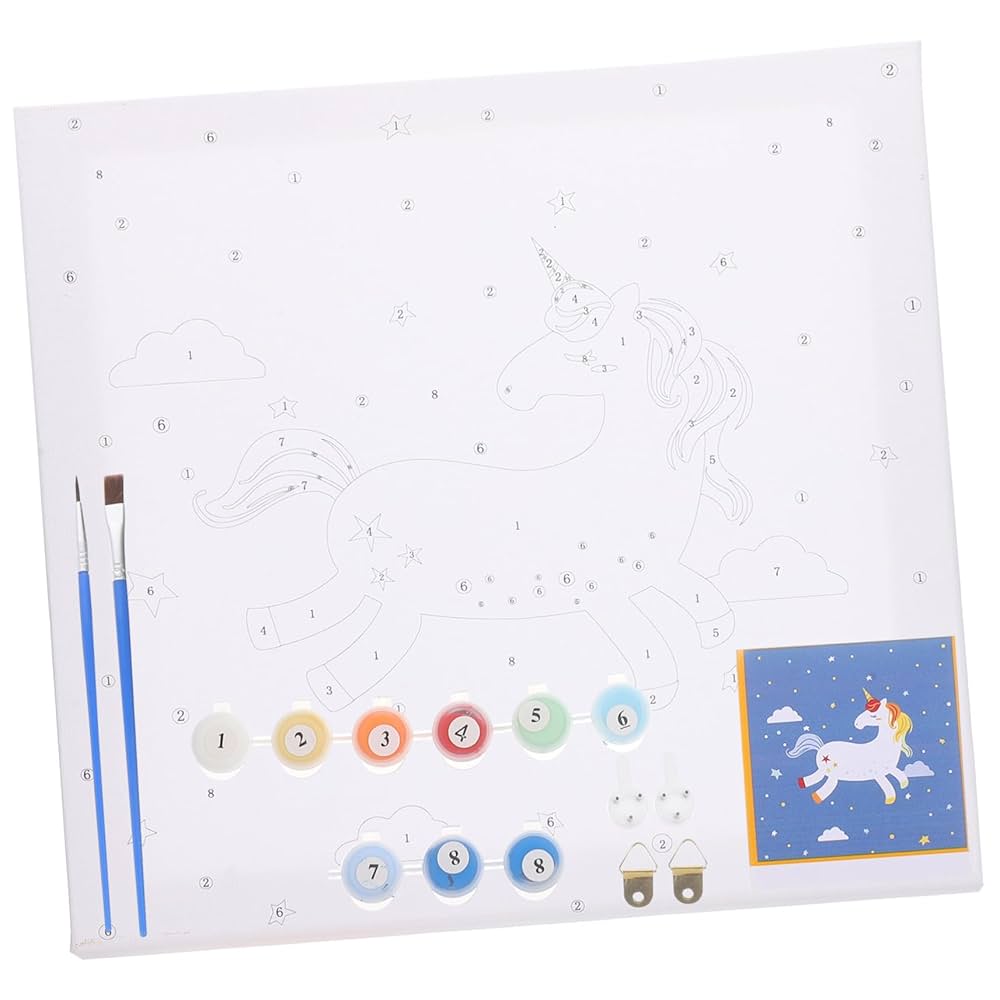 Amazon.co.jp: TEHAUX 1セット字油画キット 独角獣 塗り絵