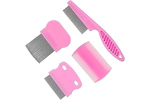 Flea Comb 4-Pieces for Kittens That Kills Fleas