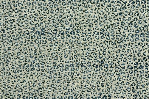 Tapis indien en coton lavable géométrique bleu gris carré