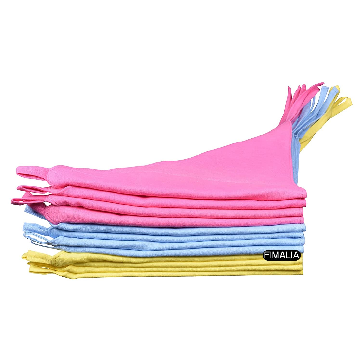 FIMALIA Newborn Baby Washable Reusable Soft and Pure Cotton Cloth Nappies/Cloth Diaper/Langot (0 to 6 Months)(Pack of 6,Triangle Multicolor)-image-18