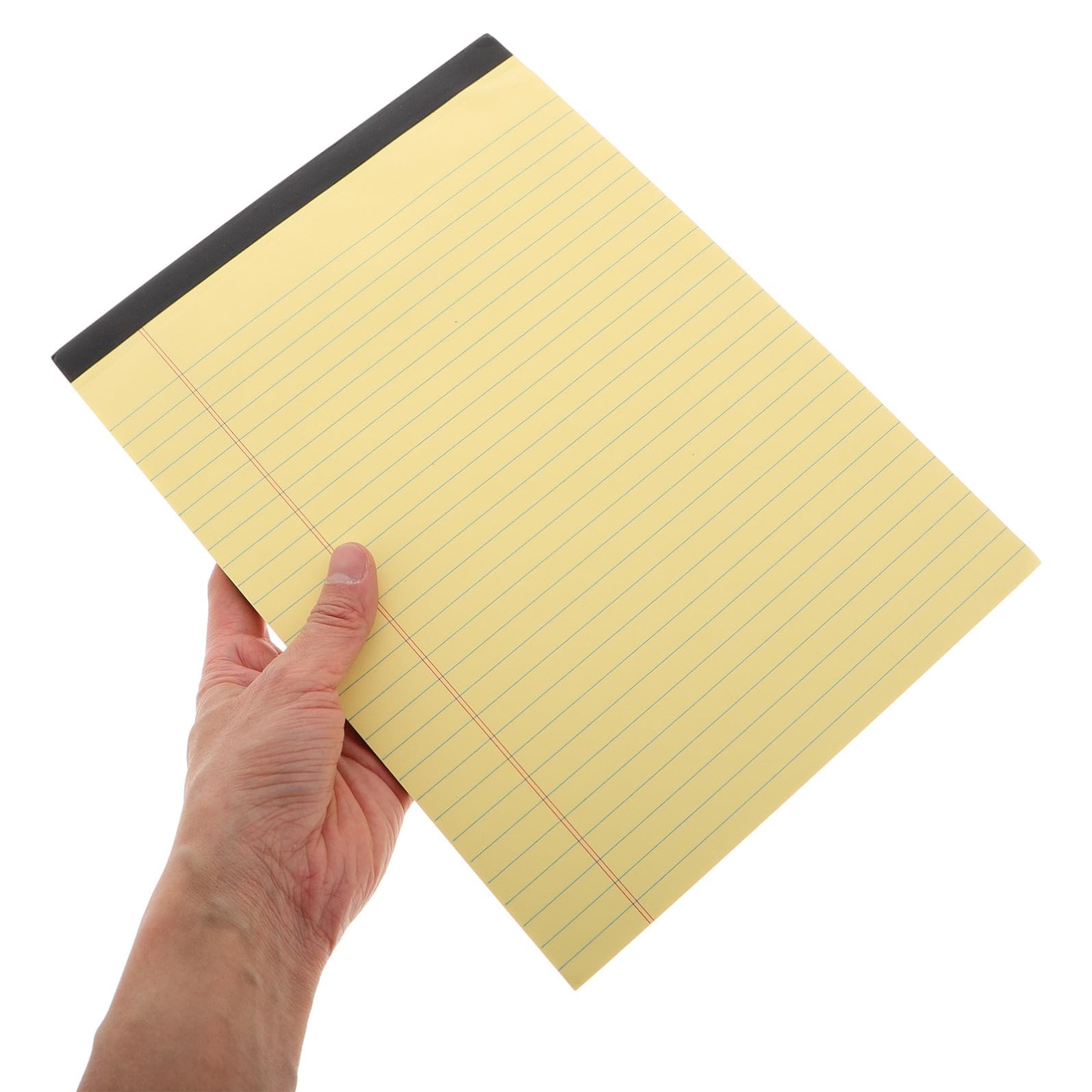 Blocco Note A4 Giallo con Pagine e Design a Sezioni, Confezione da 6 Pezzi in Polpa di Legno, per Quotidiano e Ordinati