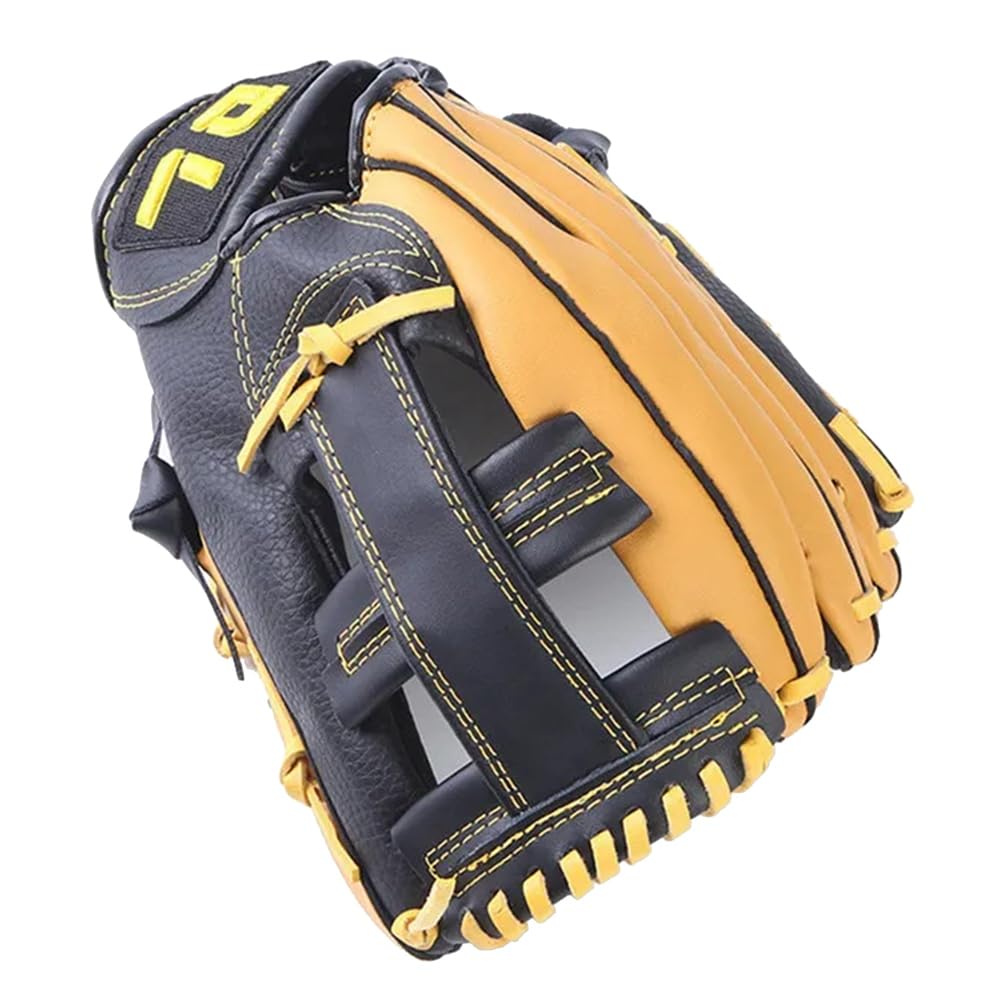 JAVERGGN Professional Baseball Gloves Youth Adult Leather Baseball Gloves Softball Training Catcher Gloves 11.5 Inches