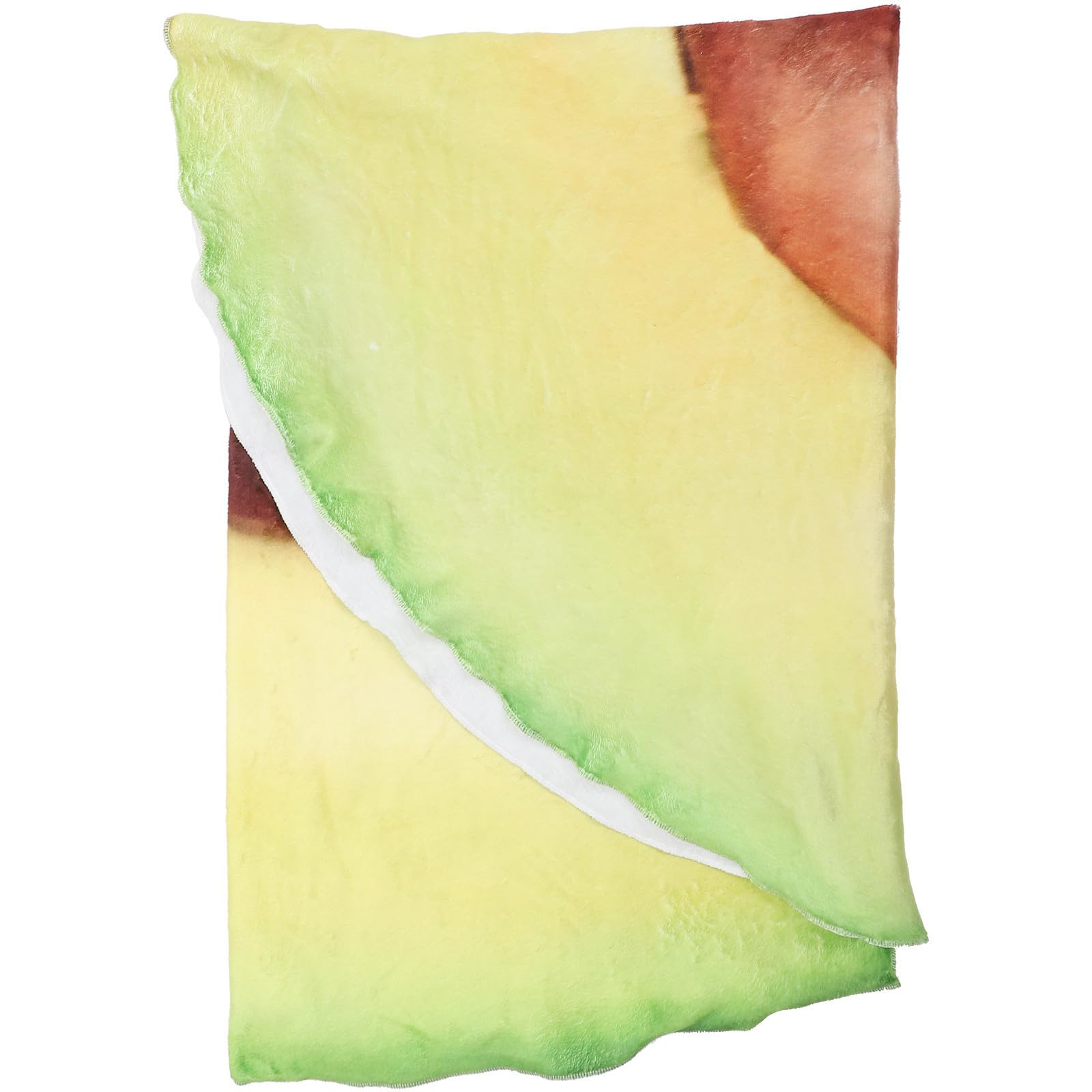 Couverture en flanelle ronde motif avocat réaliste cadeau adulte original
