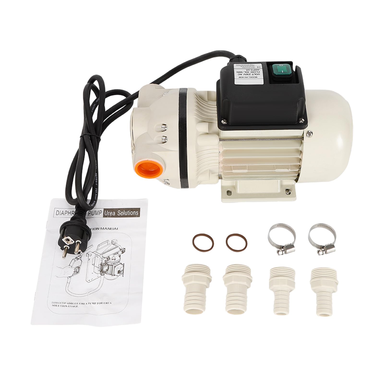 Bomba de agua de 34L/min, bomba de membrana, bomba para estanque, bomba para fuentes, bomba de agua, estable para bombas industriales, presurización del agua de la red doméstica, lavado de coches