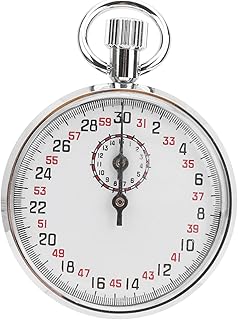 Guoenir Stopwatch Clock, Mechanical Stopwatch Portable and Compact Stainless Steel Stop Watch Digital Stopwatch, for Sports and Competitions Basketball,Soccer,Boxing