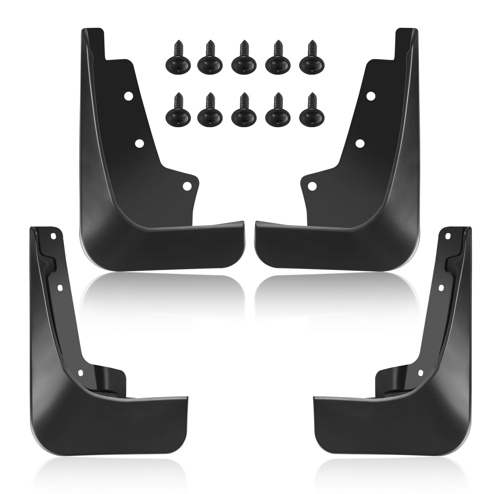 BDFHYK Mud Flaps Splash Guards PP and TPO Material Front &amp; Rear Side Mud Guards Compatible with Ford Edge ST Sport Utility 2019-2020 Easy to Clean