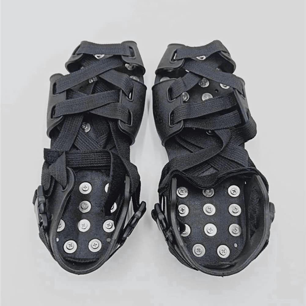 Ramponi Da Neve Per Scarpe 1 paio di ramponi da arrampicata antiscivolo 32 borchie ramponi da ghiaccio professionali ramponi da ghiaccio in acciaio inossidabile attrezzatura invernale for esterni