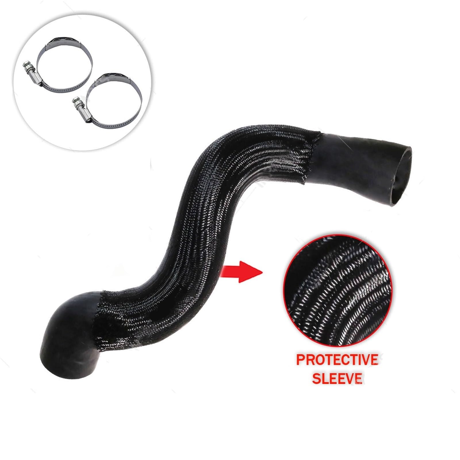 Pasuje do VOLVO V60 S60 XC60 V70 S80 XC70 30741795 Czarny wąż turbosprężarki 1 zestaw wąż turbosprężarki chłodnicy międzystopniowej Pressure Sensor Hose