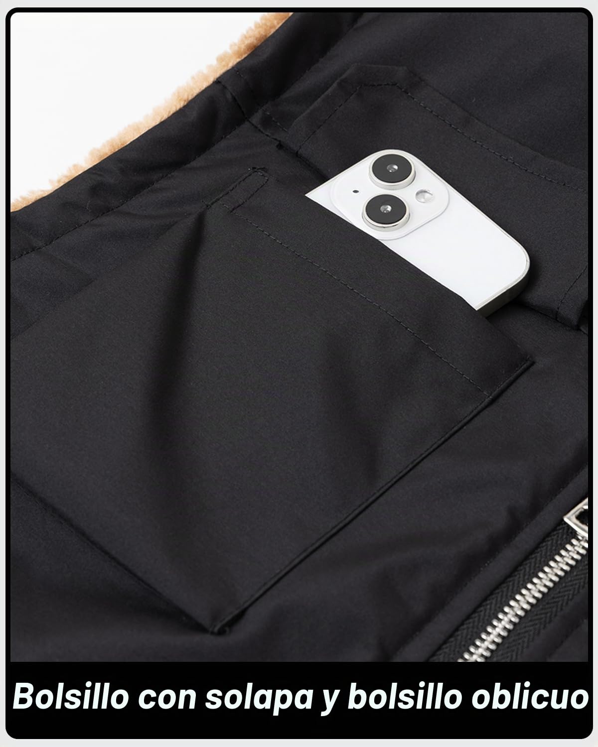 Chaleco de Invierno para Hombre Forro Polar Cálido Chaqueta sin Mangas Otoño Bodywarmers Abrigo Exteriores Chaleco