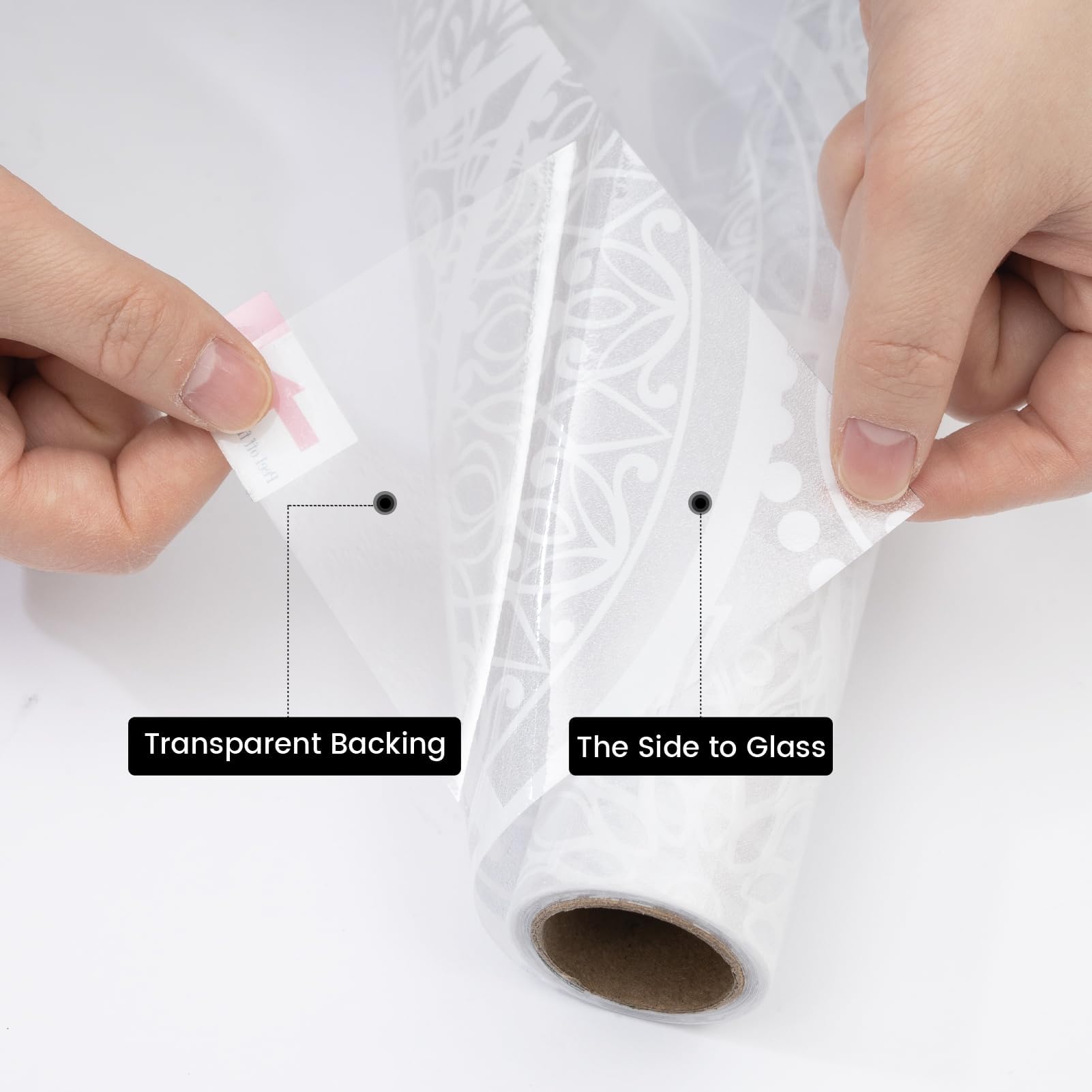 dktie Película de vinilo no adhesiva para ventana, película de privacidad para baño, ducha, puerta, control de calor, anti UV, 90 x 200 cm, color blanco