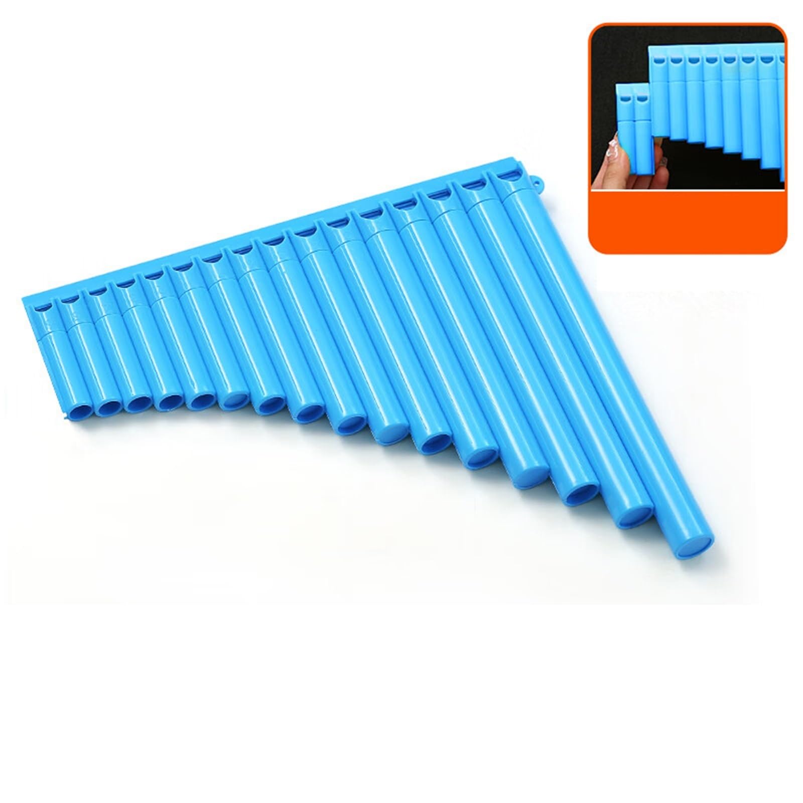 Flauto Pan Flauto Di Pan Professionale 16 Pipe Blu Ideale Per Principianti