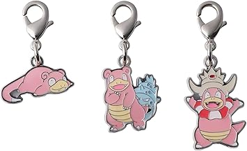 Slowpoke Slowbro Slowking - Metal Charm Set – Pokemon Center Japan – Keychain – Zipper Pull
