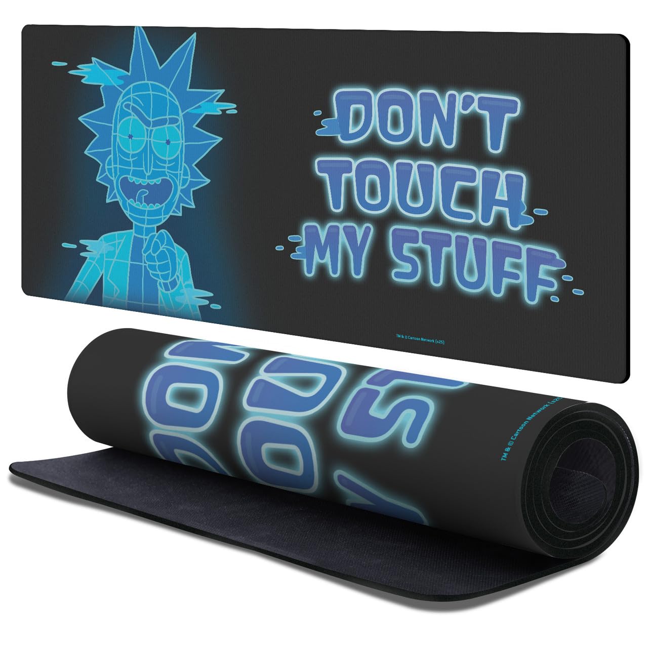 Head Case Designs Officially Licensed Rick and Morty Don't Touch My Stuff Graphics 37.4 x 15.75 x 0.16 inches (900 x 400 mm) - XL Gaming Office Desk PC Keyboard Mouse Mat Pad