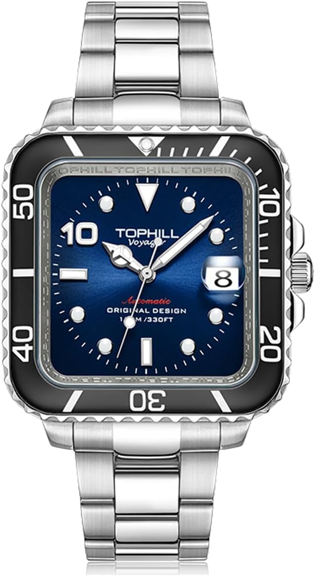 Men's Mechanical Automatic Watch Ultra-Thin Mechanical Movement Men's Watch Sapphire Glass Waterproof Watch Luminous TD005G