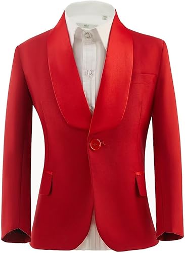 Miniatura 4 de Trajes de 2 piezas para niño, conjunto de traje ajustado para niños pequeños, trajes formales de esmoquin de boda para portador de anillos para