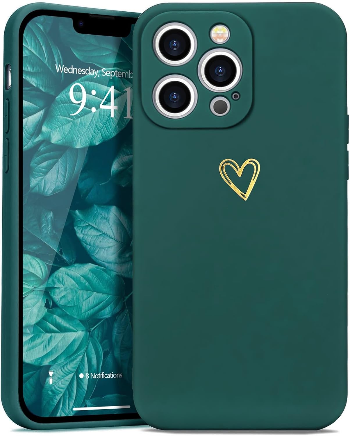 Wirvyuer for iPhone 13 Pro Case Cute Slim Shockproof Phone