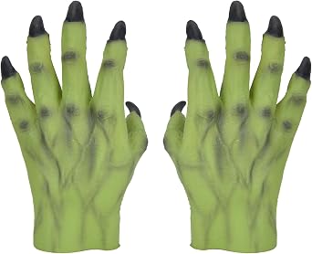 STYLER Halloween Monster Hand Gloves for Adults Zombie Gloves for Teens Dress Cosplay Halloween Easter Party