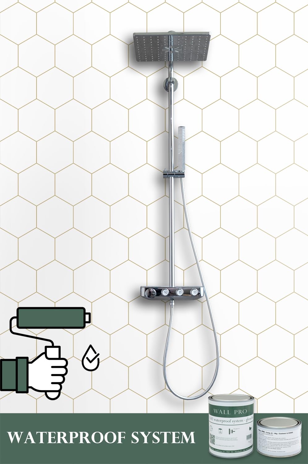 ESTAhome Tapeta klątwa białymIzłotym 53 cm x 10.05 m