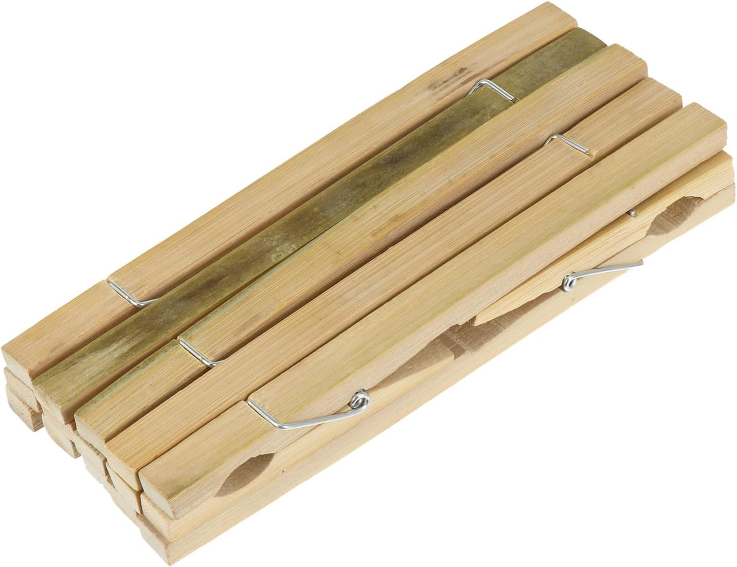 10Pcs Bamboo Test Tube Clamp for Laboratory Experiment Lessons | Beige Finish, Bamboo Construction, Suitable for Test Tube Use, Compact Clip Set for Classroom and Lab Work