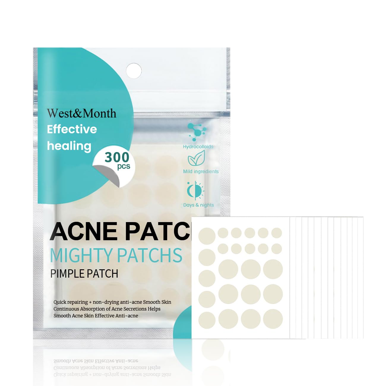 Pack of 300 Pimple Patches, Invisible Concealer Anti Pimple Patches