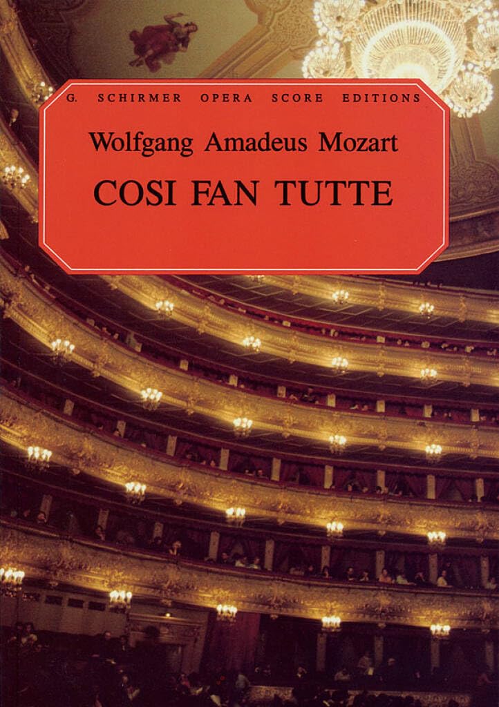 Cosi fan tutte vocal score livre de musique classique opéra de Mozart