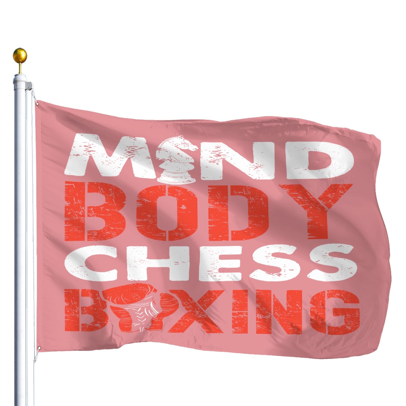 Mind Body Chess Boxings Passionate Spirits Flags For Room Guyss Flags 3x5 Outdoor Aesthetic Tapestry For Dorm Wall Art For Porch 3x5 Ft, Graduation Gifts For Friends