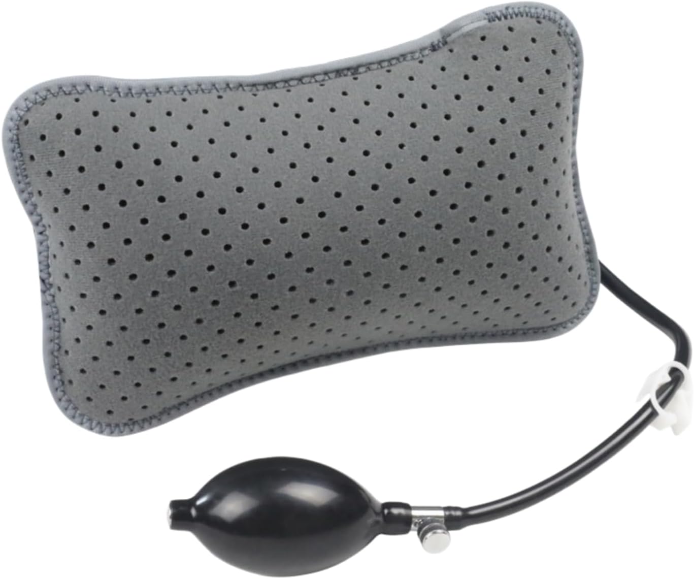 JIAHG Adjustable Inflatable Lumbar Support Cushion Breathable Back Pillow for Lower Back Pain Relief Waist Brace Portable Air Bladder Pad for Office Chair, Car Seat, Lumbar Traction Belt & Travel