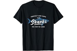 Save Sharks Word Game with a Fin Save the Sharks T-Shirt