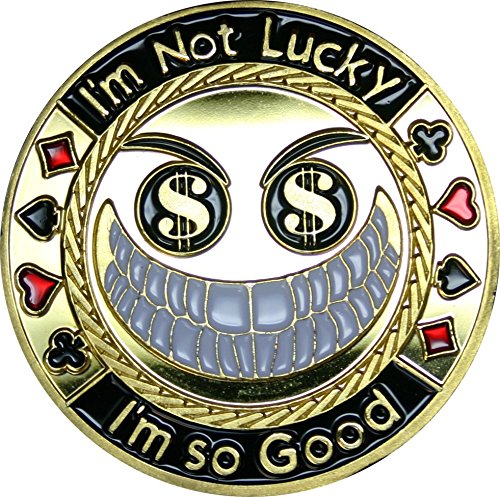 Preisvergleich Produktbild Pokerguard Poker Card Guard "I´m so Good" echt vergoldet, Pokerzubehör