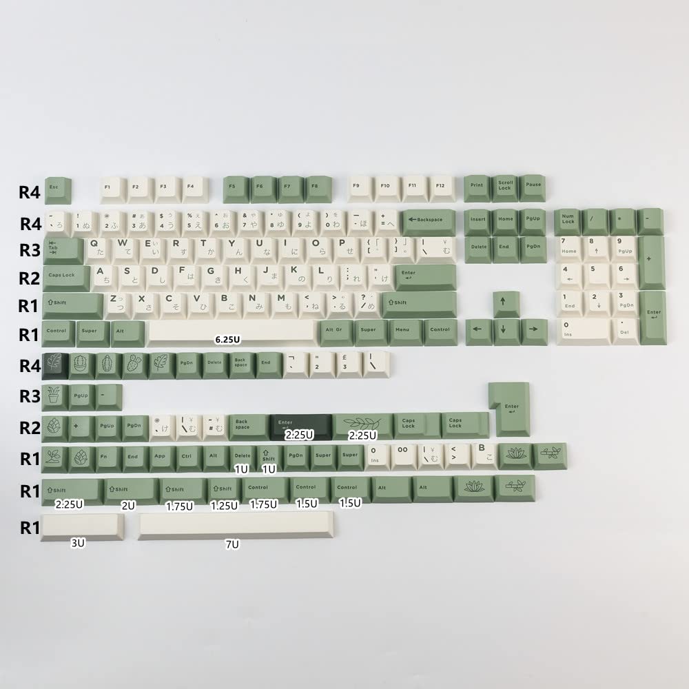 Amazon | PBT 165キー GMK 砂漠ボタニカルガーデン キーボードキー