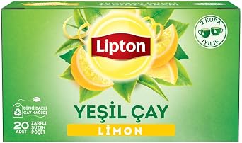 Lipton Clear Lemon Cup Strained Bag Green Tea 20 Pack, 30 g