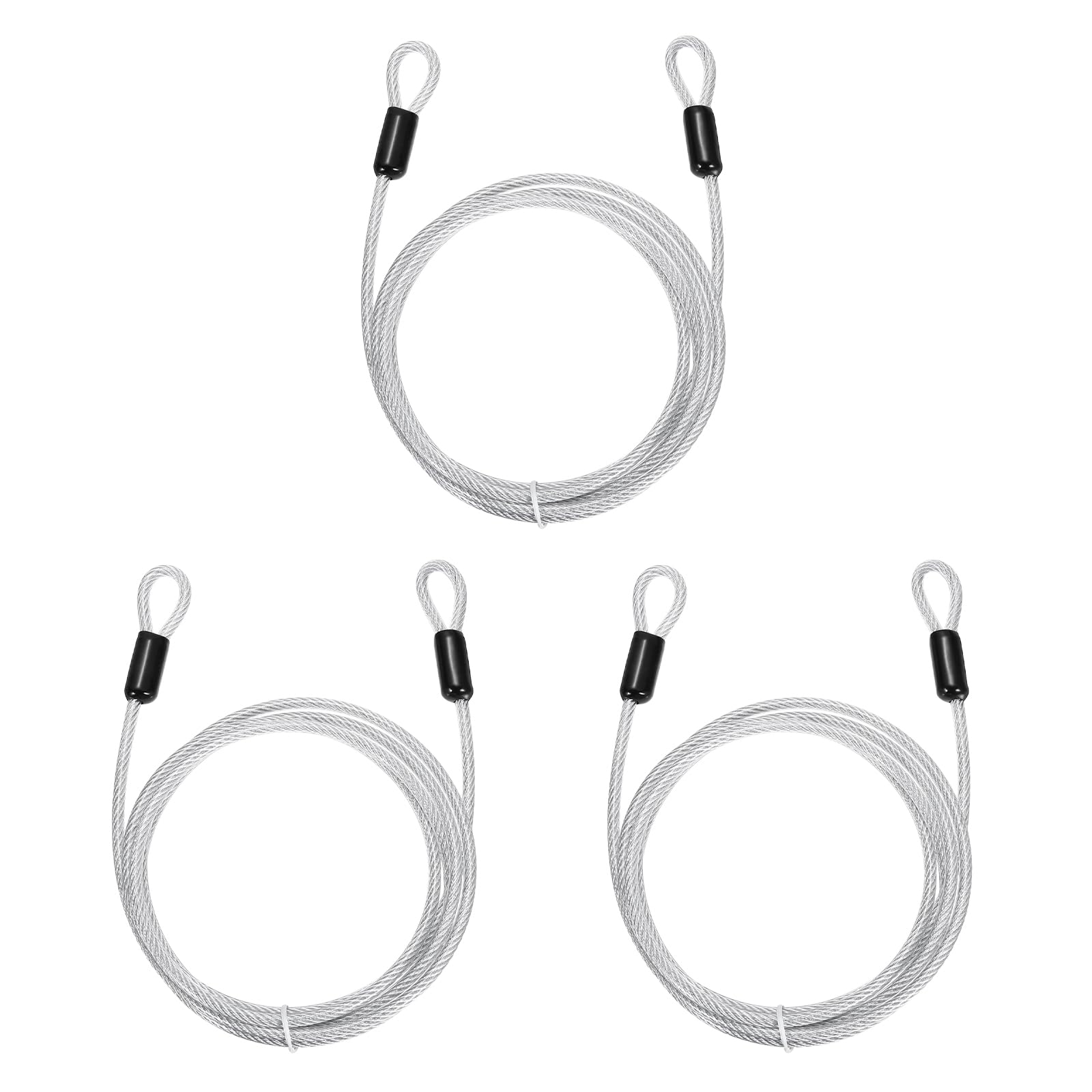 Câble antivol de sécurité flexible avec gaine vinyle anti-rayure capacité 60 kg PATIKIL