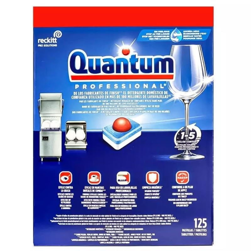 Finish Quantum Professional compresse per lavastoviglie, 125 pezzo(i)