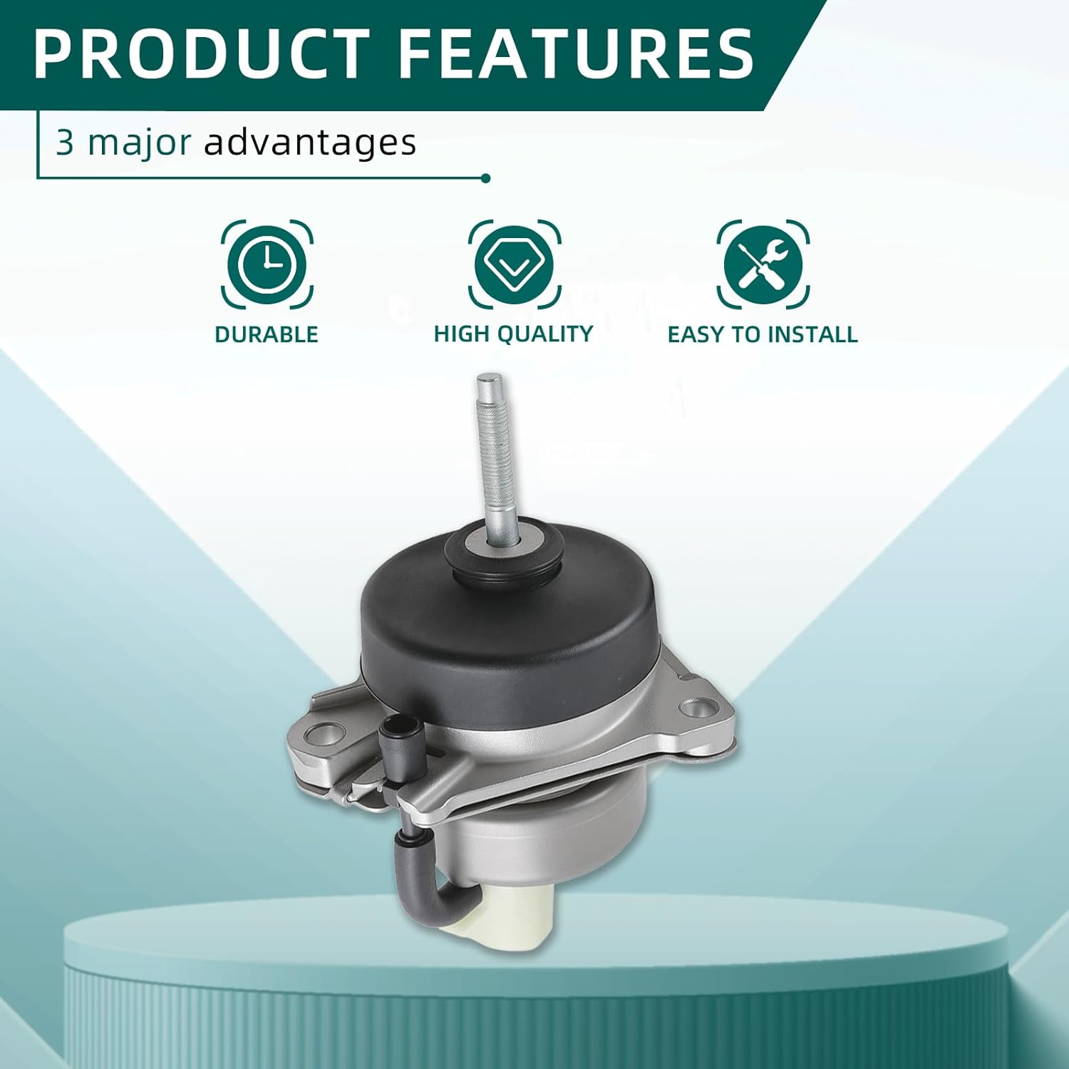 AUTOKAY FR3Z6038A FR3Z6038H New Front Left & Right Engine Motor Mount Kits Fit for Ford Mustang 2.3L 2015-2021