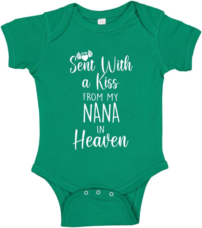Sent with A Kiss from My Nana in Heaven Baby Bodysuit Infant One Piece