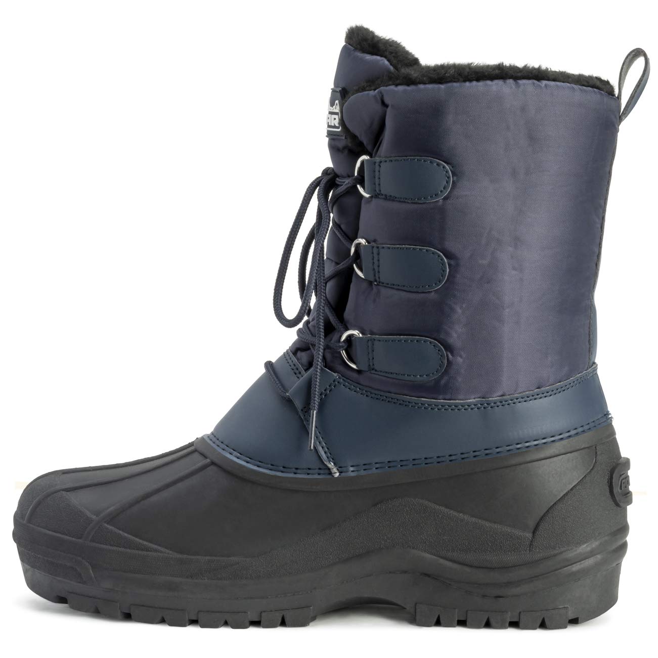 Polar Uomo Allacciare Short Nylon Inverno La Neve Pioggia Allacciare Impermeabile Anatra Stivali